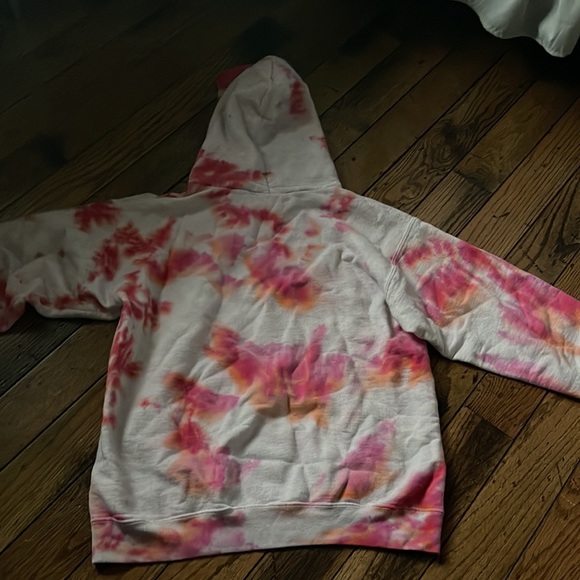 THRASHER tie dye pink white and orange hoodie size S - Picture 4 of 4